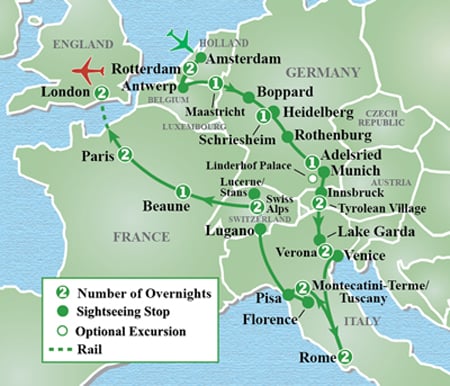 Itinerary Map